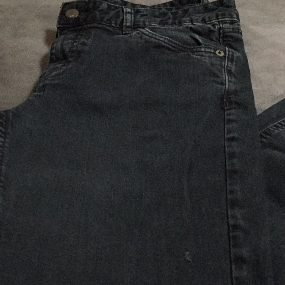 Faded Black Denim Jeans 8R - Picture 5 of 15